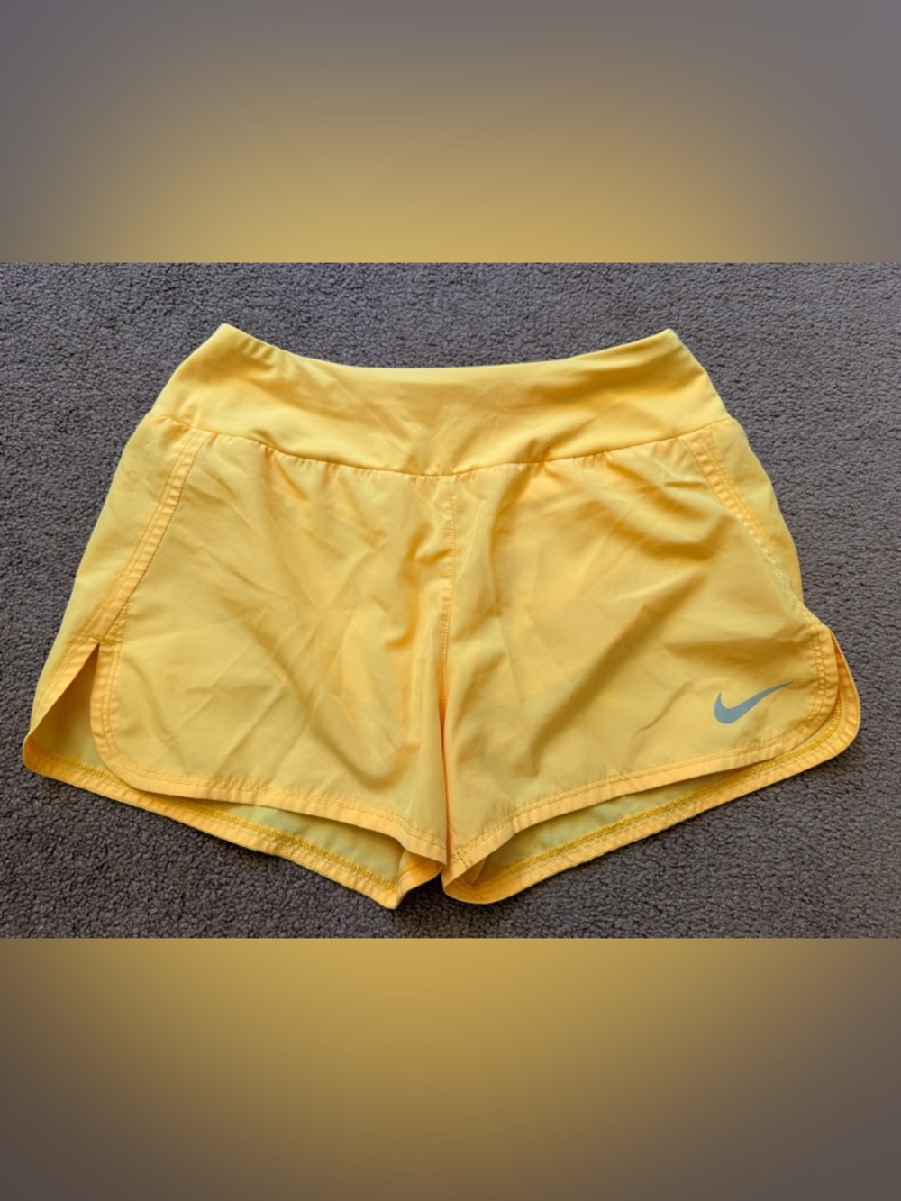 Nike Yellow Women's Athletic Shorts